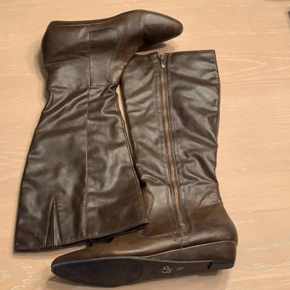 A.N.A. Brown knee high boots man made min wear 9.5 - Picture 2 of 7
